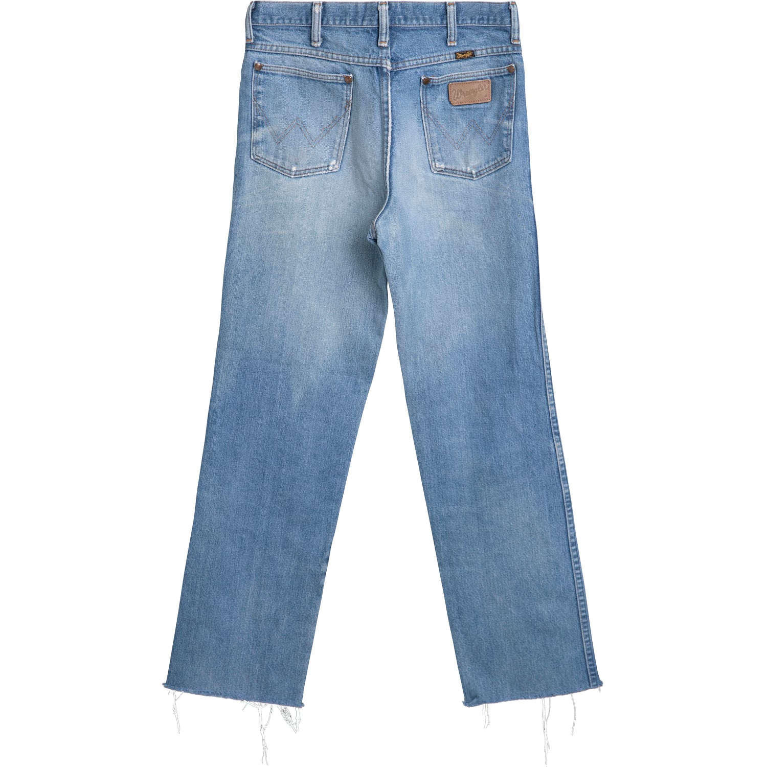 VINTAGE WRANGLER JEANS - BLUE MEDIUM WASH CUT OFF - ALL SIZES