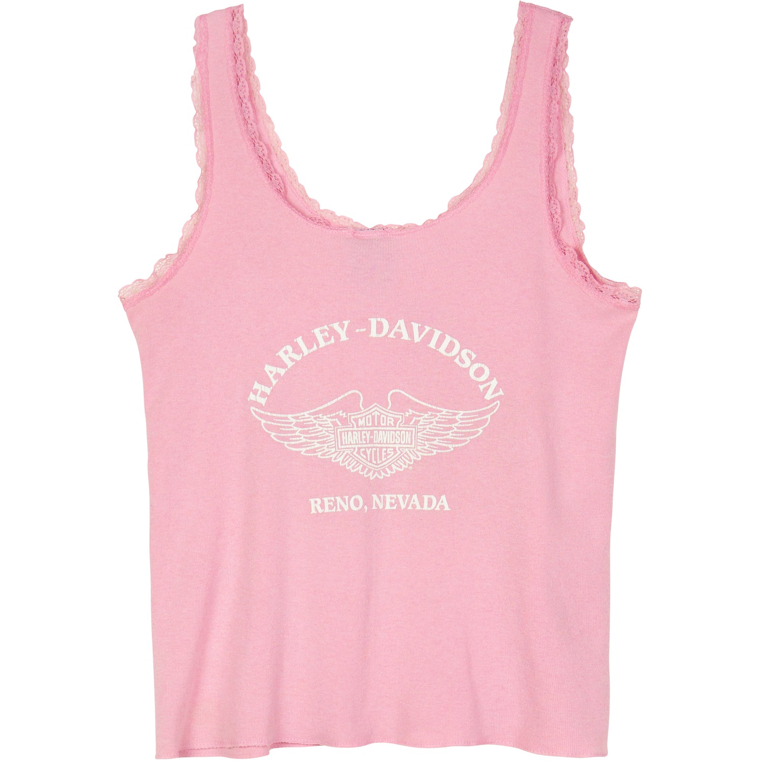 VINTAGE HARLEY DAVIDSON LACE TANK TOP