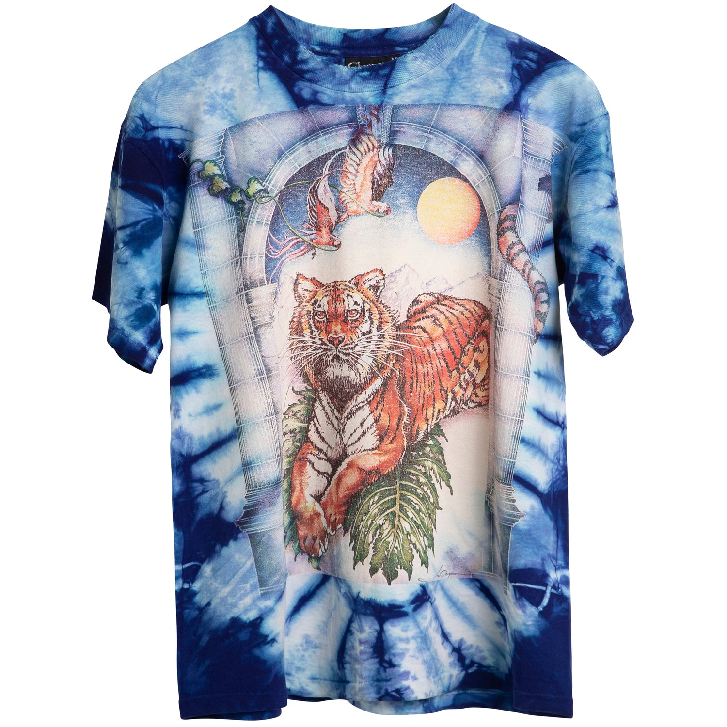 VINTAGE TIE DYE TIGER TEE