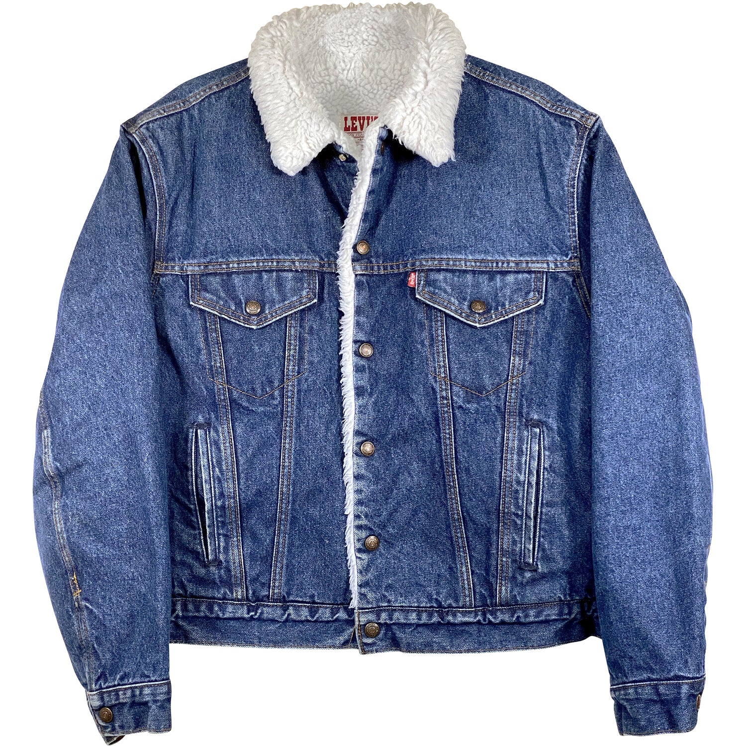 VINTAGE LEVI'S SHERPA DENIM JACKET